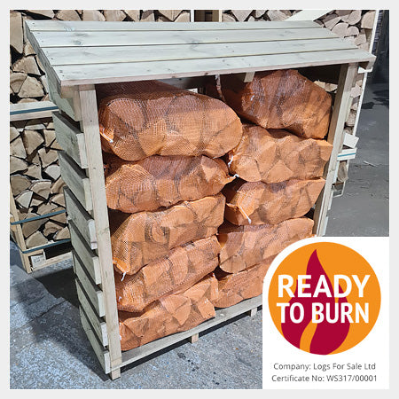 Slimline Log Store With Log Nets