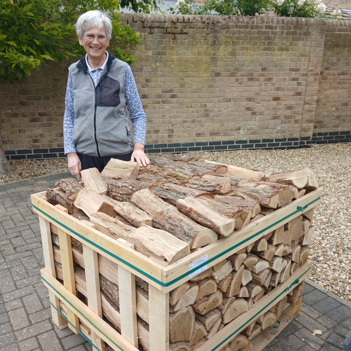 Kiln Dried Logs Small Crate customer delivery photo