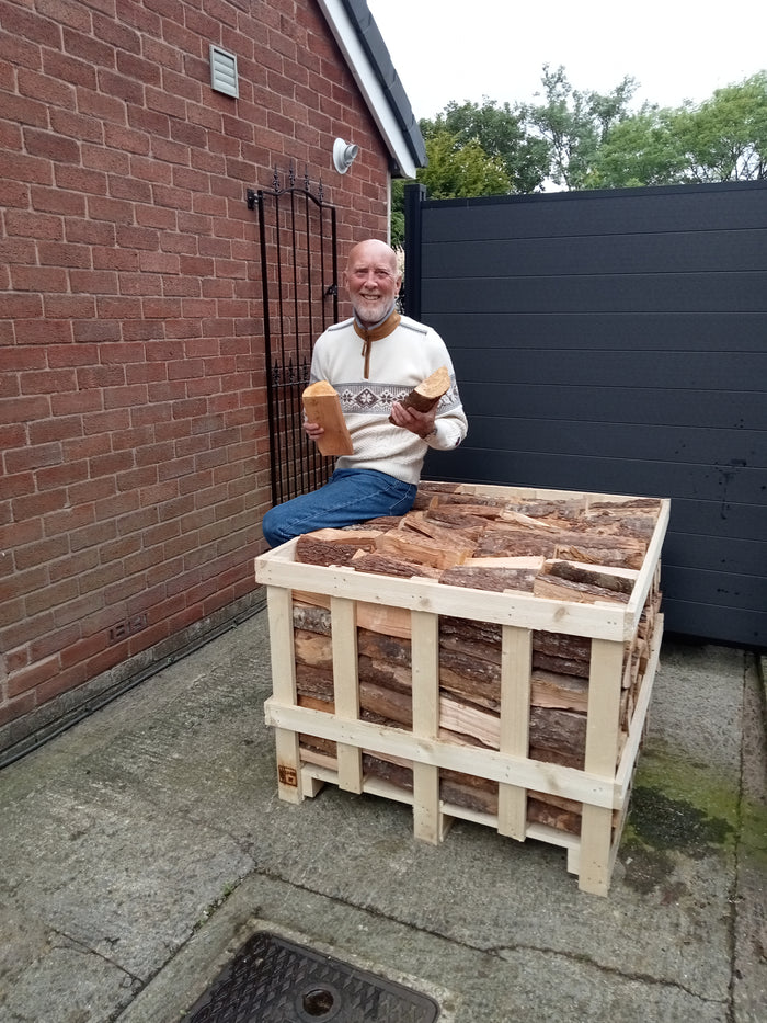 Kiln Dried Logs Small Crate customer delivery photo