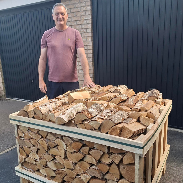 Kiln Dried Logs Small Crate customer delivery photo