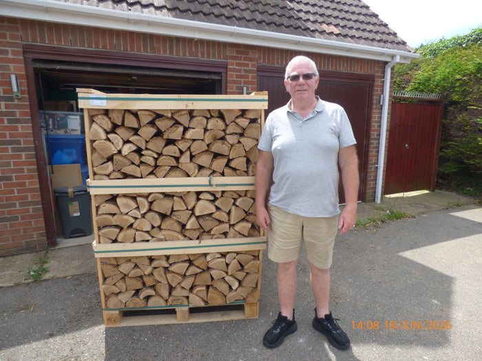 Kiln Dried Logs Extra Large Crate customer delivery photo