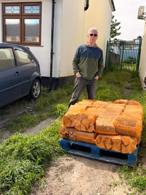 20 Nets of Kiln Dried Logs customer delivery photo