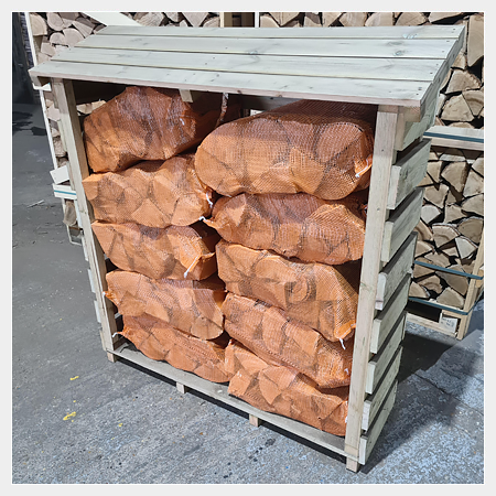 Slimline Log Store With Log Nets